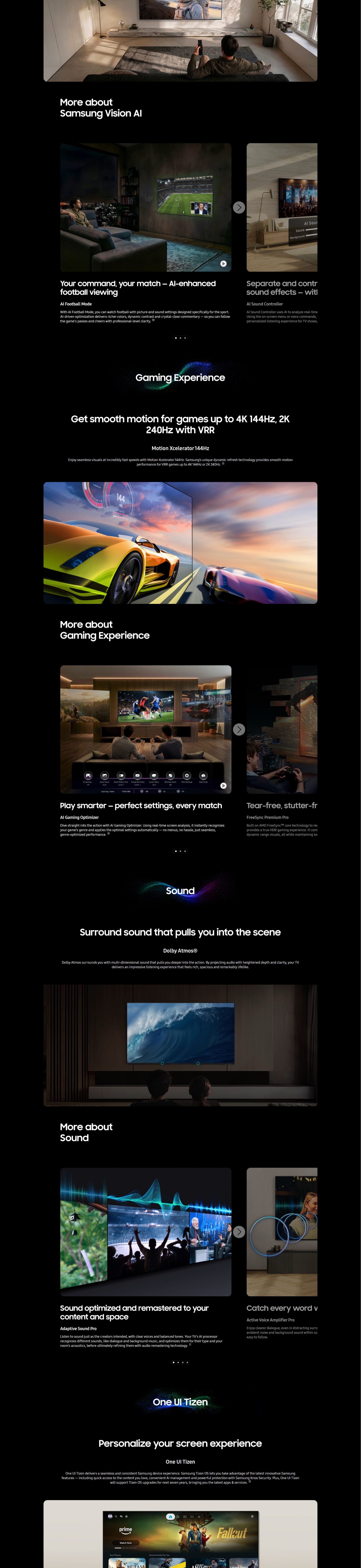 SAMSUNG R85H Micro RGB 4K Vision AI SmartTV 2026
